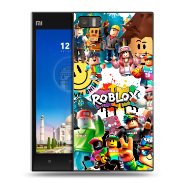 Пластиковый чехол на Xiaomi MI3 с принтом Roblox Роблокс