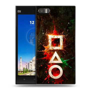 Пластиковый чехол на Xiaomi MI3 с принтом Squid Game Игра кальмара