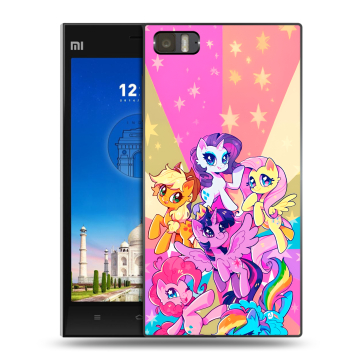 Пластиковый чехол на Xiaomi MI3 с принтом My little pony Дружба чудо Пластиковый чехол на Xiaomi MI3 с принтом My little pony Дружба чудо