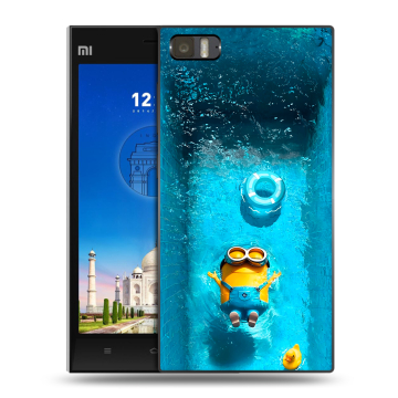 Пластиковый чехол на Xiaomi MI3 с принтом Миньоны