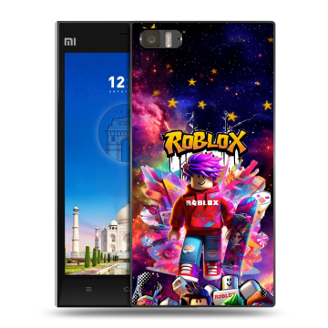 Пластиковый чехол на Xiaomi MI3 с принтом Roblox Роблокс