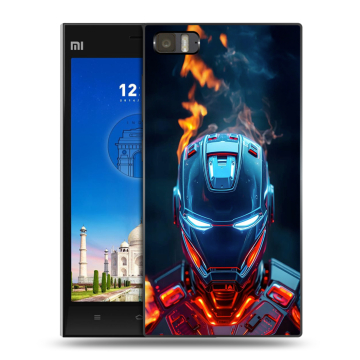 Пластиковый чехол на Xiaomi MI3 с принтом IronMan Железный человек Пластиковый чехол на Xiaomi MI3 с принтом IronMan Железный человек