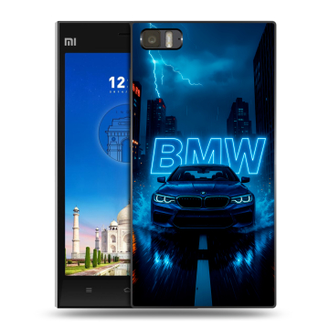 Пластиковый чехол на Xiaomi MI3 с принтом BMW БМВ Пластиковый чехол на Xiaomi MI3 с принтом BMW БМВ