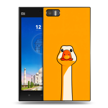 Пластиковый чехол на Xiaomi MI3 с принтом Смешная утка Пластиковый чехол на Xiaomi MI3 с принтом Смешная утка