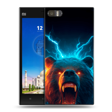 Пластиковый чехол на Xiaomi MI3 с принтом Медведь Пластиковый чехол на Xiaomi MI3 с принтом Медведь