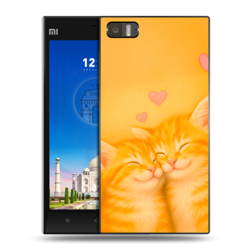 Пластиковый чехол на Xiaomi MI3 с принтом Милые котята Пластиковый чехол на Xiaomi MI3 с принтом Милые котята