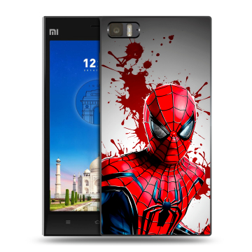 Пластиковый чехол на Xiaomi MI3 с принтом Spiderman Человек паук