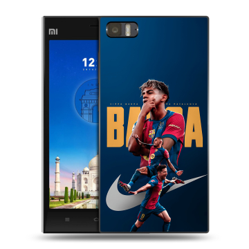 Пластиковый чехол на Xiaomi MI3 с принтом Барселона Barca Yamal Пластиковый чехол на Xiaomi MI3 с принтом Барселона Barca Yamal