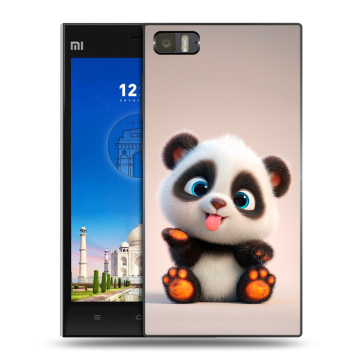 Пластиковый чехол на Xiaomi MI3 с принтом милая панда Пластиковый чехол на Xiaomi MI3 с принтом милая панда
