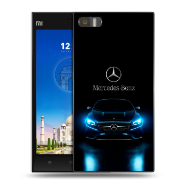 Пластиковый чехол на Xiaomi MI3 с принтом Mercedes Мерседес Пластиковый чехол на Xiaomi MI3 с принтом Mercedes Мерседес
