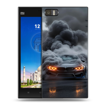 Пластиковый чехол на Xiaomi MI3 с принтом BMW БМВ