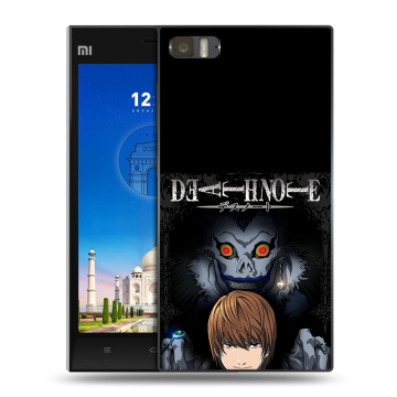 Пластиковый чехол на Xiaomi MI3 с принтом Death note Тетрадь смерти Пластиковый чехол на Xiaomi MI3 с принтом Death note Тетрадь смерти