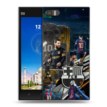 Пластиковый чехол на Xiaomi MI3 с принтом Messi Barcelona Пластиковый чехол на Xiaomi MI3 с принтом Messi Barcelona