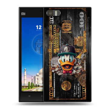 Пластиковый чехол на Xiaomi MI3 с принтом Дональд Дак Доллар Пластиковый чехол на Xiaomi MI3 с принтом Дональд Дак Доллар