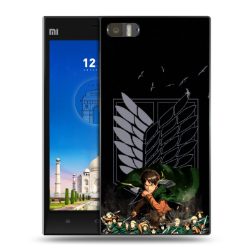 Пластиковый чехол на Xiaomi MI3 с принтом Атака титанов Пластиковый чехол на Xiaomi MI3 с принтом Атака титанов