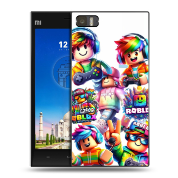 Пластиковый чехол на Xiaomi MI3 с принтом Roblox Роблокс Пластиковый чехол на Xiaomi MI3 с принтом Roblox Роблокс