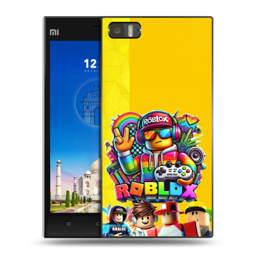 Пластиковый чехол на Xiaomi MI3 с принтом Roblox Роблокс Пластиковый чехол на Xiaomi MI3 с принтом Roblox Роблокс