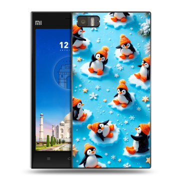 Пластиковый чехол на Xiaomi MI3 с принтом Новый год Пластиковый чехол на Xiaomi MI3 с принтом Новый год