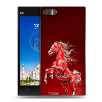 Пластиковый чехол на Xiaomi MI3 с принтом Новый год Пластиковый чехол на Xiaomi MI3 с принтом Новый год