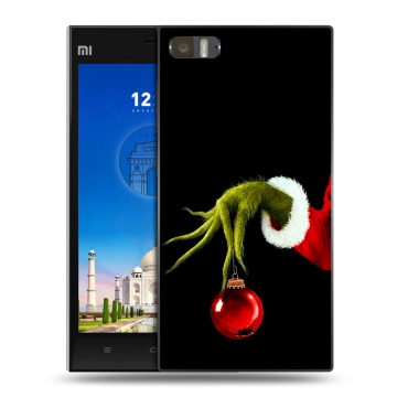 Пластиковый чехол на Xiaomi MI3 с принтом Новый год Гринч Пластиковый чехол на Xiaomi MI3 с принтом Новый год Гринч