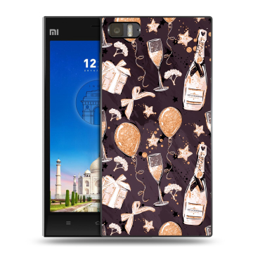 Пластиковый чехол на Xiaomi MI3 с принтом Новый год Пластиковый чехол на Xiaomi MI3 с принтом Новый год