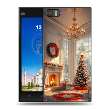Пластиковый чехол на Xiaomi MI3 с принтом Новый год Пластиковый чехол на Xiaomi MI3 с принтом Новый год