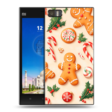 Пластиковый чехол на Xiaomi MI3 с принтом Новый год Пластиковый чехол на Xiaomi MI3 с принтом Новый год