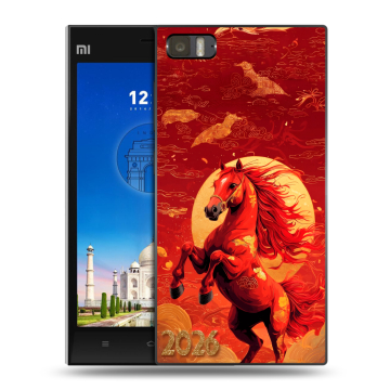 Пластиковый чехол на Xiaomi MI3 с принтом Новый год Пластиковый чехол на Xiaomi MI3 с принтом Новый год