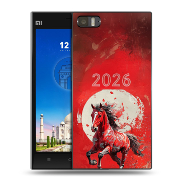 Пластиковый чехол на Xiaomi MI3 с принтом Новый год Пластиковый чехол на Xiaomi MI3 с принтом Новый год