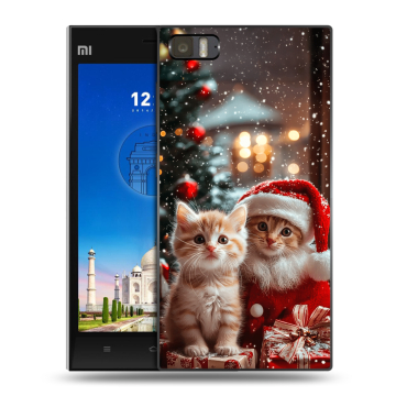 Пластиковый чехол на Xiaomi MI3 с принтом Новый год Пластиковый чехол на Xiaomi MI3 с принтом Новый год