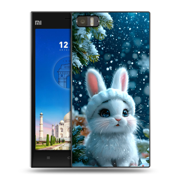 Пластиковый чехол на Xiaomi MI3 с принтом Новый год Пластиковый чехол на Xiaomi MI3 с принтом Новый год