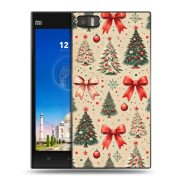 Пластиковый чехол на Xiaomi MI3 с принтом Новый год Пластиковый чехол на Xiaomi MI3 с принтом Новый год