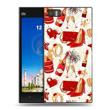 Пластиковый чехол на Xiaomi MI3 с принтом Новый год Пластиковый чехол на Xiaomi MI3 с принтом Новый год