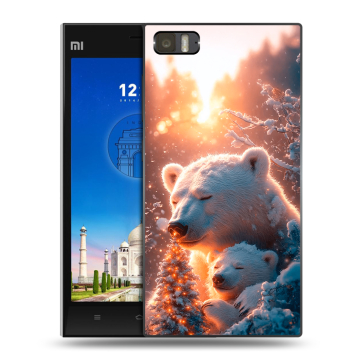 Пластиковый чехол на Xiaomi MI3 с принтом Новый год Пластиковый чехол на Xiaomi MI3 с принтом Новый год