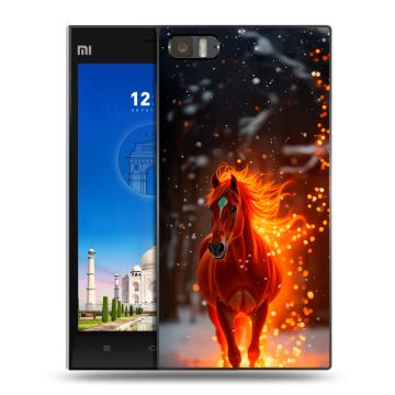 Пластиковый чехол на Xiaomi MI3 с принтом Новый год Пластиковый чехол на Xiaomi MI3 с принтом Новый год