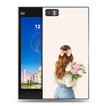 Пластиковый чехол на Xiaomi MI3 с принтом женский Пластиковый чехол на Xiaomi MI3 с принтом женский