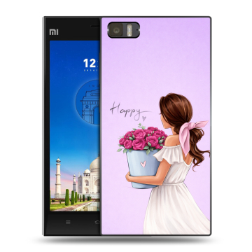 Пластиковый чехол на Xiaomi MI3 с принтом женский Пластиковый чехол на Xiaomi MI3 с принтом женский