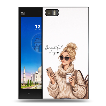 Пластиковый чехол на Xiaomi MI3 с принтом женский Пластиковый чехол на Xiaomi MI3 с принтом женский