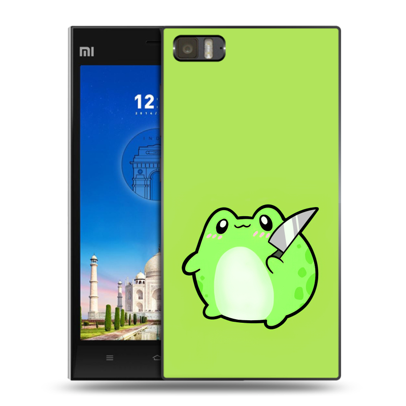 Пластиковый чехол на Xiaomi MI3 с принтом Лягушенок Пластиковый чехол на Xiaomi MI3 с принтом Лягушенок