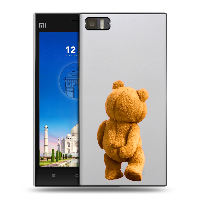 Пластиковый чехол на Xiaomi MI3 с принтом Медведь Пластиковый чехол на Xiaomi MI3 с принтом Медведь