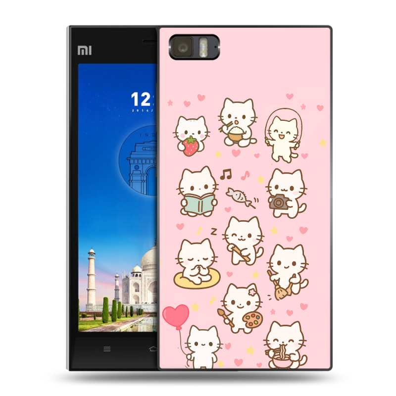 Пластиковый чехол на Xiaomi MI3 с принтом Hello Kitty Хелоу Кити Пластиковый чехол на Xiaomi MI3 с принтом Hello Kitty Хелоу Кити