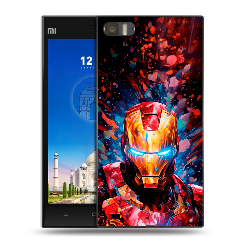Пластиковый чехол на Xiaomi MI3 с принтом Железный человек Ironman Пластиковый чехол на Xiaomi MI3 с принтом Железный человек Ironman