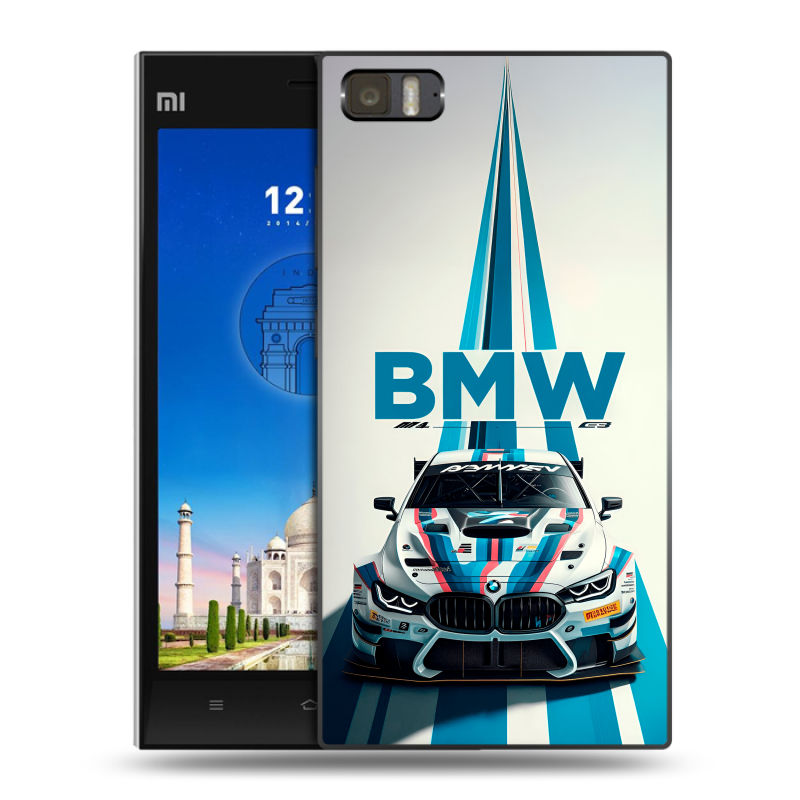 Пластиковый чехол на Xiaomi MI3 с принтом БМВ BMW Пластиковый чехол на Xiaomi MI3 с принтом БМВ BMW