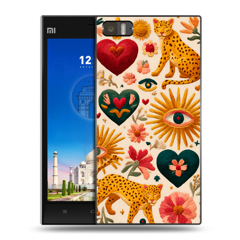 Пластиковый чехол на Xiaomi MI3 с принтом Модный принт Пластиковый чехол на Xiaomi MI3 с принтом Модный принт