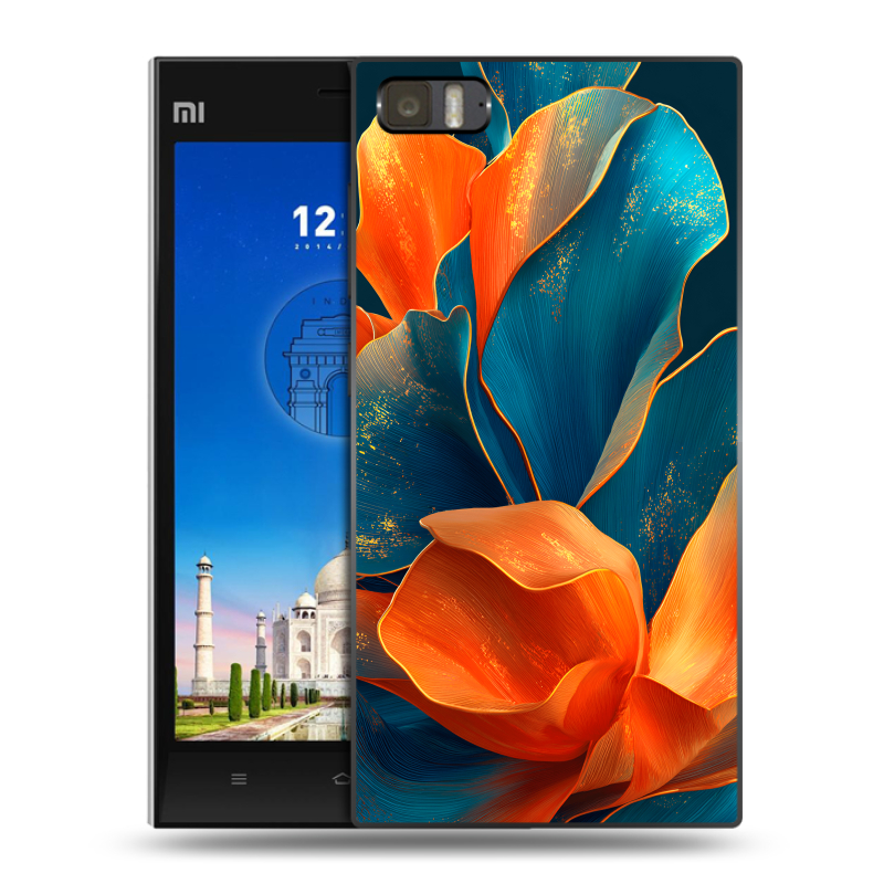 Пластиковый чехол на Xiaomi MI3 с принтом Цветы Пластиковый чехол на Xiaomi MI3 с принтом Цветы