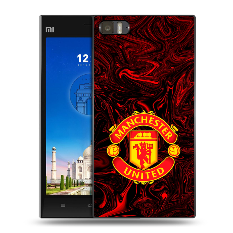 Пластиковый чехол на Xiaomi MI3 с принтом Manchester United Пластиковый чехол на Xiaomi MI3 с принтом Manchester United