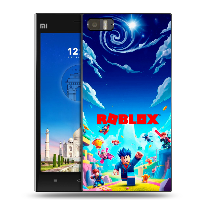 Пластиковый чехол на Xiaomi MI3 с принтом Roblox Роблокс Пластиковый чехол на Xiaomi MI3 с принтом Roblox Роблокс