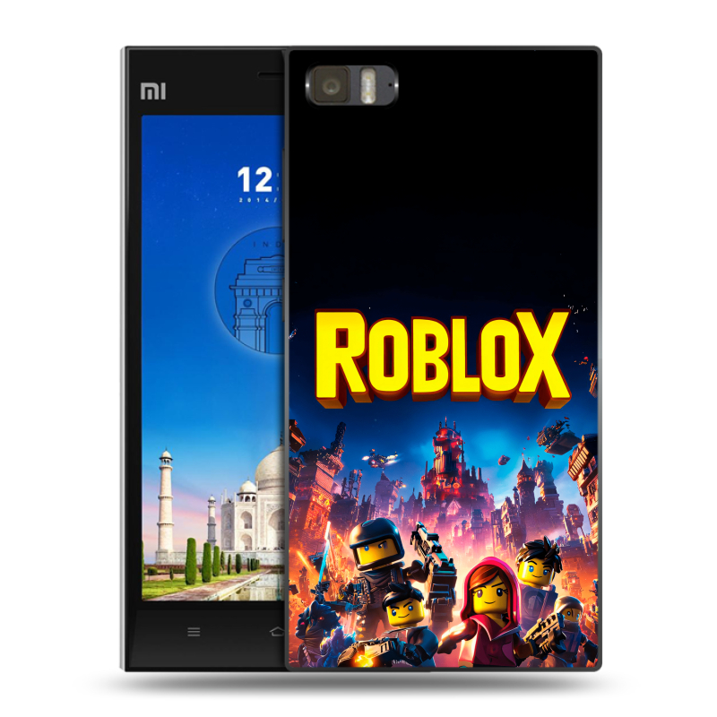 Пластиковый чехол на Xiaomi MI3 с принтом Roblox Роблокс Пластиковый чехол на Xiaomi MI3 с принтом Roblox Роблокс