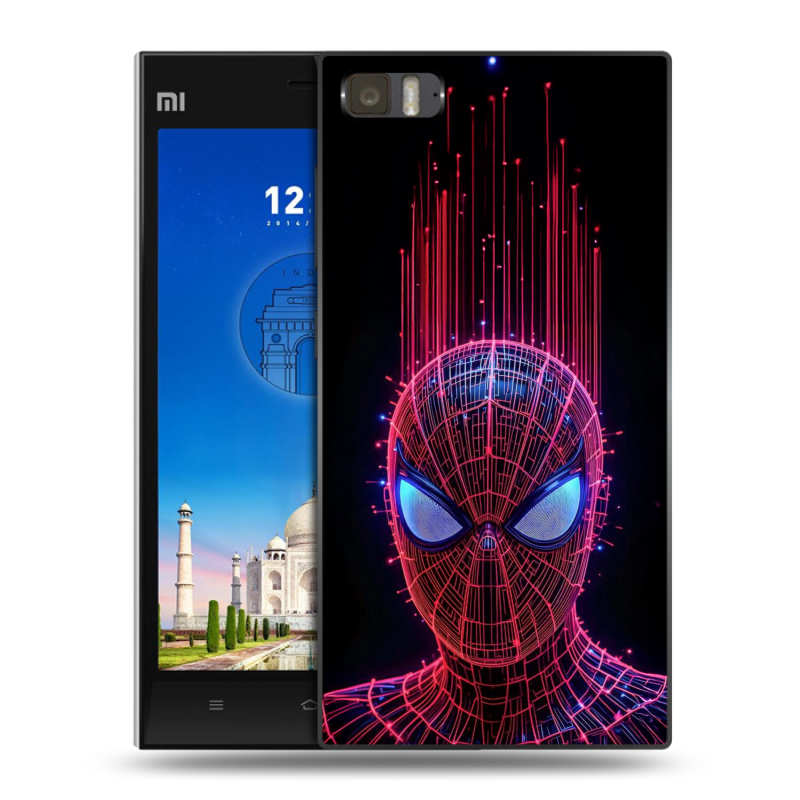 Пластиковый чехол на Xiaomi MI3 с принтом Spiderman Человек паук Пластиковый чехол на Xiaomi MI3 с принтом Spiderman Человек паук