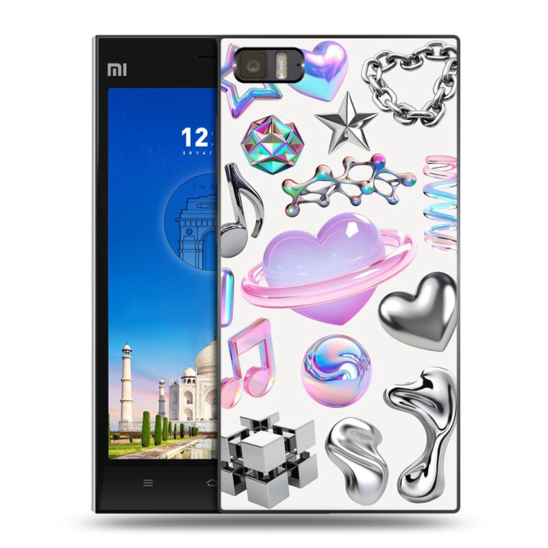 Пластиковый чехол на Xiaomi MI3 с принтом Y2K Пластиковый чехол на Xiaomi MI3 с принтом Y2K